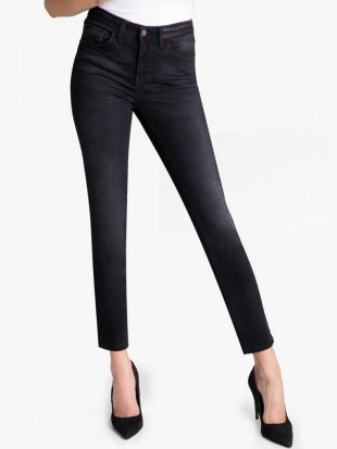 Spodnie Czarne jeans - Pamela 09-102 ROCKS JEANS