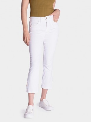 Białe Spodnie bawełniane Sonia 36 550
