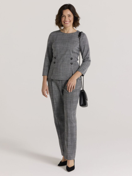 Spodnie damskie długie 25/207/24 krata Salko 2