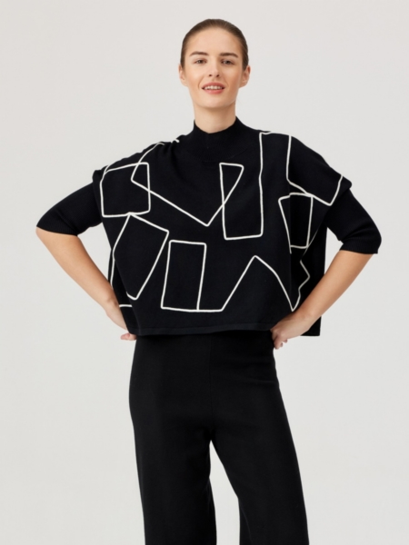 Sweter damski FR048-4-02 czarny Feria